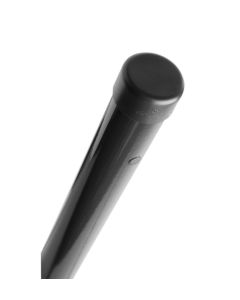 POTEAU ROND SANS GUIDE-FILS, 48MM X 1.5MM RAL 9005 NOIR