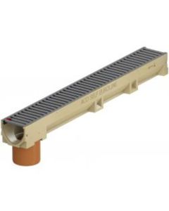 CANIVEAU ACO EUROLINE 100 AC SORTIE GRILLE ANTHRACITE