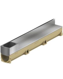 CANIVEAU ACO EUROLINE 100 DISCRET 65 ACCES INOX 