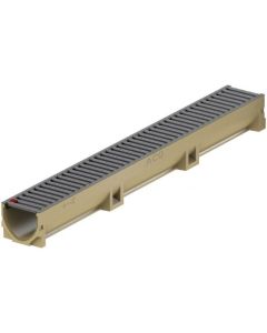 CANIVEAU ACO EUROLINE 100 GRILLE ANTHRACITE 