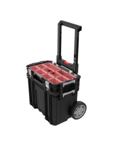 CONNECT COFFRE-ORGANIZER SUR ROULEAUX NOIR 56.5X37XH55CM