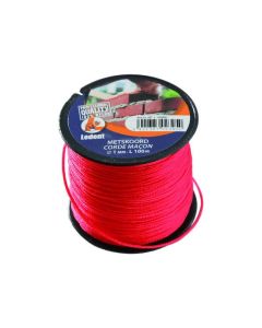 CORDEAU MACON NYLON ROUGE 1MM 100M