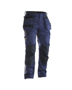 PANTALON JOBMAN STRETCH MARINE/NOIR 