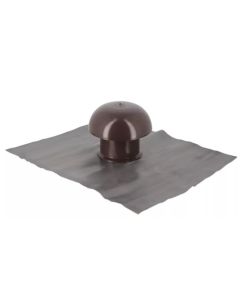CHAPEAU DE VENT COL ET MOUST 160MM MARRON