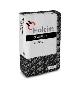 CIMENT EN SAC PLASTIC PZ 52.5N CE BENOR 25KG 