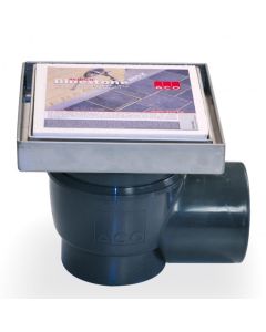 SIPHON DE SOL ACO SELF BLUESTONE 20X20 SORTIE HORIZONTALE