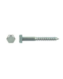 TIREFONDS TETE HEX 7MM DIN 571 ZN BOITE