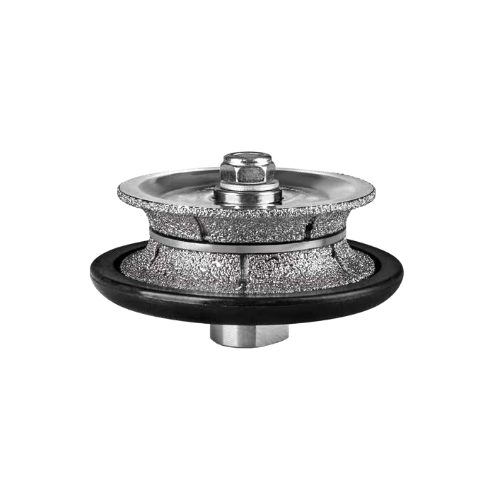 MEULE A PROFILER DIAMANTEE 100MM M14 FORME 1/2 ROND HAUTEUR 20MM