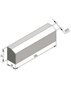 BORDURE CHANFREINEE 100X27X20 CH10/5 IE