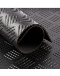 CAOUTCHOUC CHECKER NOIR 1.20M 3MM