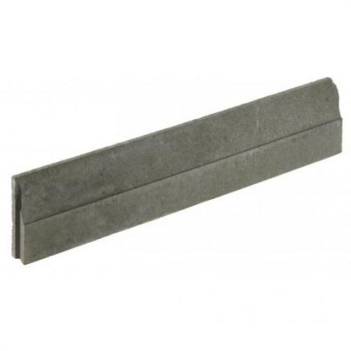 BORDURE INVISO 100X20X6/1.5 GRIS