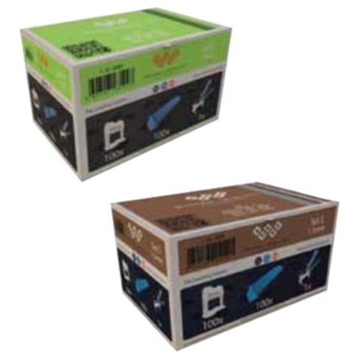 KIT 100 CLIPS + 100 CALES + 1 PINCE METAL