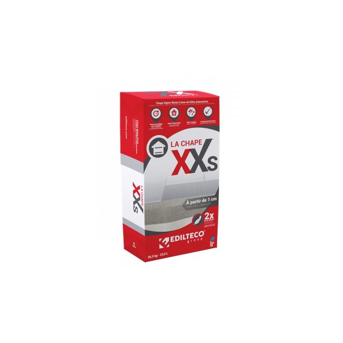 CHAPE ISOLANTE LEGERE FINE EPAISSEUR EDILTECO XXs 26.5KG 