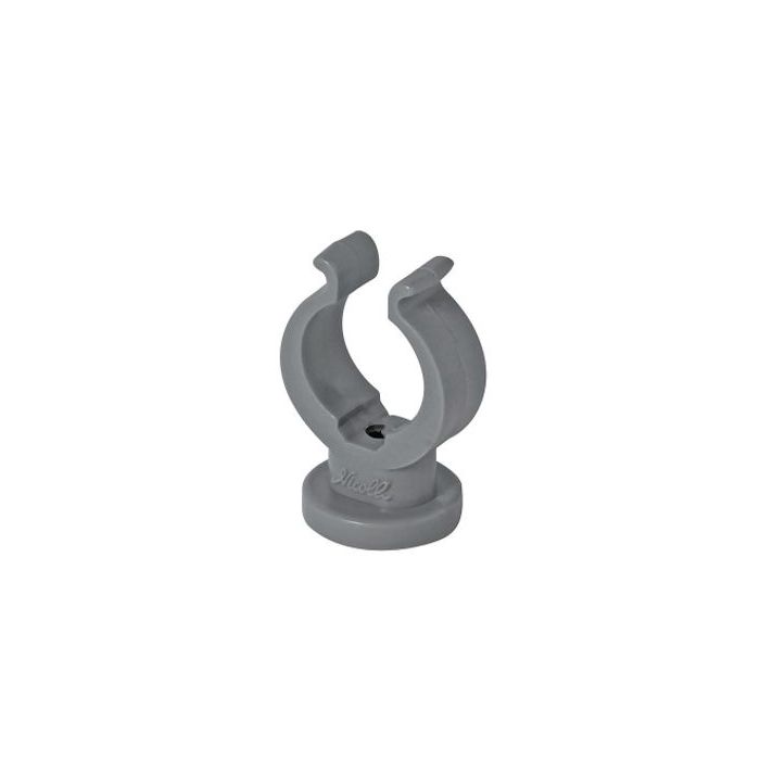 COLLIER OUVERT EN PVC GRIS 