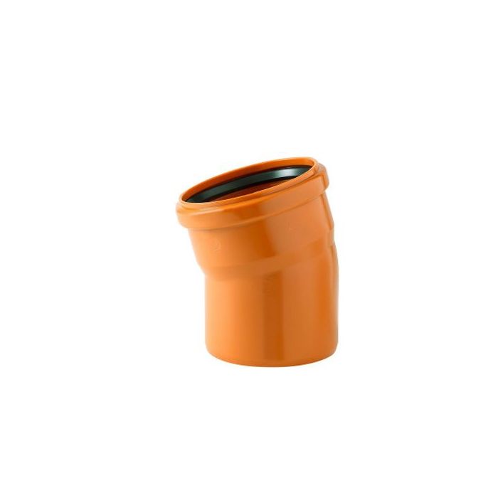 COUDE EGOUT 15° ROUGE BRIQUE