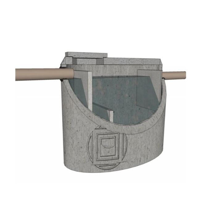 DEGRAISSEUR EN BETON 560L