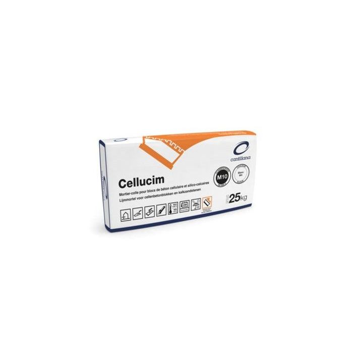 MORTIER-COLLE CANTILLANA CELLUCIM BETON CELLULAIRE ET SILICO-CALCAIRE 25KG 