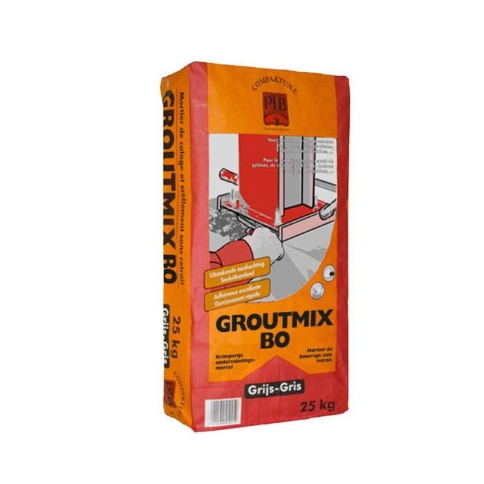 MORTIER DE BOURRAGE SANS RETRAIT GROUTMIX BO PTB 25KG 