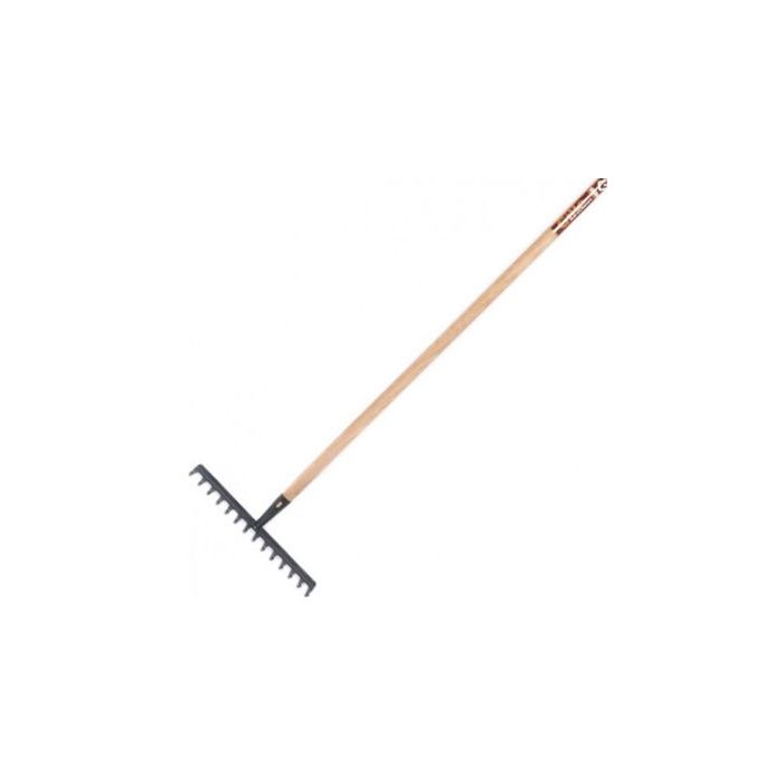 RATEAU NOIR 14 DENTS MANCHE 150CM