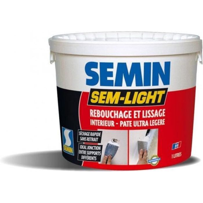 SEM LIGHT PATE DE REBOUCHAGE LEGERE SEMIN 