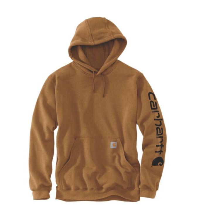 PULL LOGO A CAPUCHE BRUN CARHARTT
