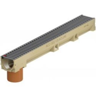 CANIVEAU ACO EUROLINE 100 AC SORTIE GRILLE ANTHRACITE