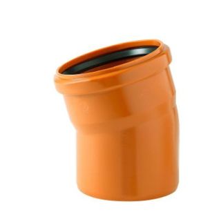 COUDE EGOUT 15° ROUGE BRIQUE