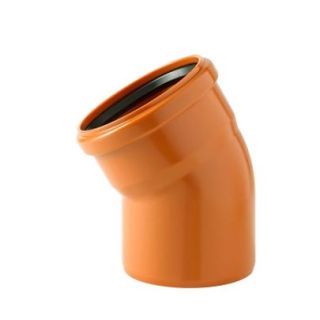 COUDE EGOUT 30° ROUGE BRIQUE 