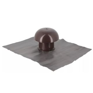 CHAPEAU DE VENTILATION AVEC COL MARRON