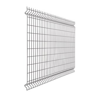 PANNEAU DE CLOTURE RIGIDE METALLIQUE NOIR 